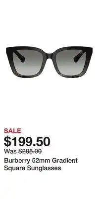 Nordstrom Burberry 52mm Gradient Square Sunglasses offer