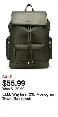 Nordstrom ELLE Wayfarer 23L Monogram Travel Backpack offer