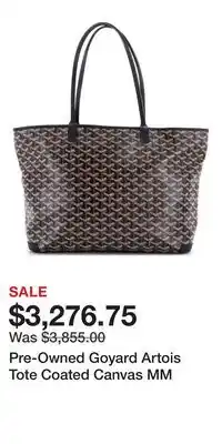 Nordstrom Pre-Owned Goyard Artois Tote Coated Canvas MM offer