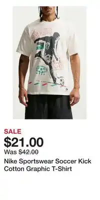 Nordstrom Nike Sportswear Soccer Kick Cotton Graphic T-Shirt offer