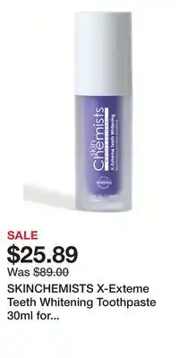 Nordstrom SKINCHEMISTS X-Exteme Teeth Whitening Toothpaste 30ml for Anti-Aging, Brightening offer