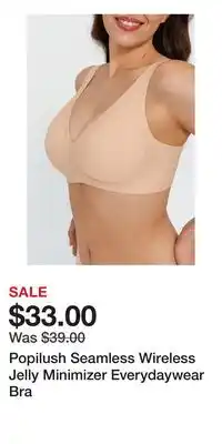 Nordstrom Popilush Seamless Wireless Jelly Minimizer Everydaywear Bra offer