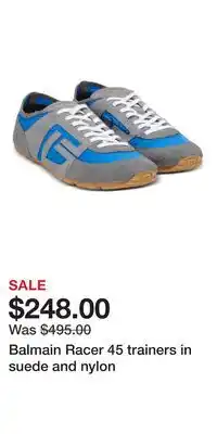 Nordstrom Balmain Racer 45 trainers in suede and nylon offer