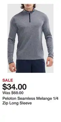 Nordstrom Peloton Seamless Melange 1/4 Zip Long Sleeve offer