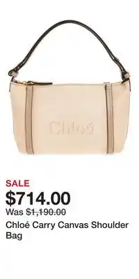 Nordstrom Chloé Carry Canvas Shoulder Bag offer