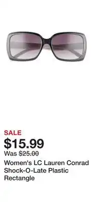 Kohl's Women's LC Lauren Conrad Shock-O-Late Plastic Rectangle offer