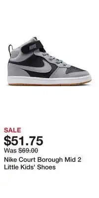 Kohl's Nike Court Borough Mid 2 Little Kids' Shoes offer