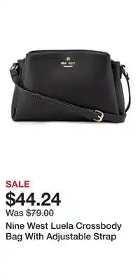 Kohl's Nine West Luela Crossbody Bag With Adjustable Strap offer