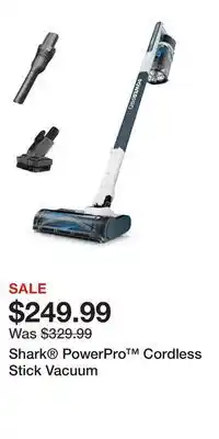 Kohl's Shark PowerPro Cordless Stick Vacuum offer