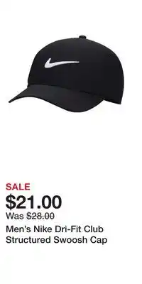 Kohl's Men's Nike Dri-Fit Club Structured Swoosh Cap offer