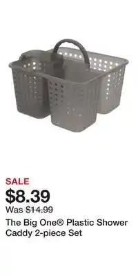 Kohl's The Big One Plastic Shower Caddy 2-piece Set offer