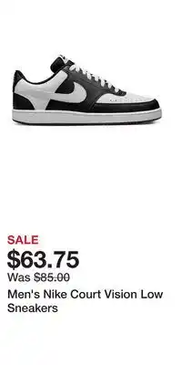 Kohl's Men's Nike Court Vision Low Sneakers offer
