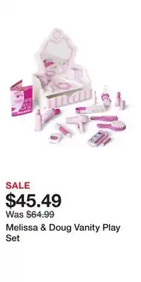 Kohl's Melissa & Doug Vanity Play Set offer