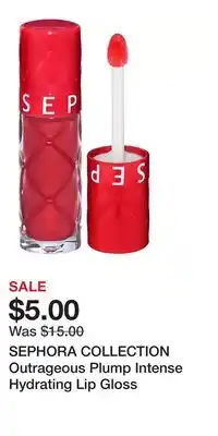 Kohl's SEPHORA COLLECTION Outrageous Plump Intense Hydrating Lip Gloss offer