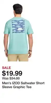 Kohl's Men's IZOD Saltwater Short Sleeve Graphic Tee offer