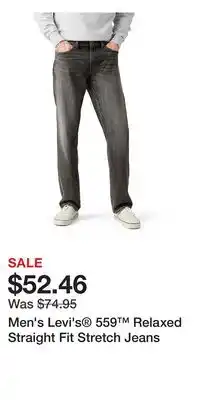 Kohl's Men's Levi's 559 Relaxed Straight Fit Stretch Jeans offer