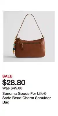 Kohl's Sonoma Goods For Life Sade Bead Charm Shoulder Bag offer