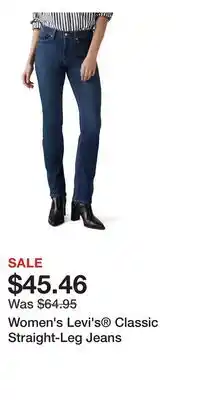 Kohl's Women's Levi's Classic Straight-Leg Jeans offer