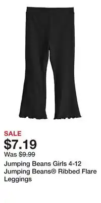 Kohl's Jumping Beans Girls 4-12 Jumping Beans Ribbed Flare Leggings offer