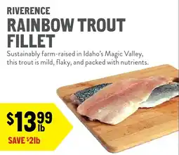 New Seasons Market Riverence rainbow trout fillet offer