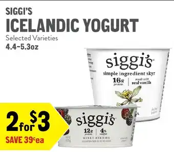 Siggi's Icelandic Yogurt