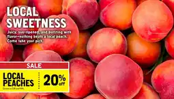 New Seasons Market Local peaches offer