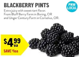New Seasons Market Blackberry Pints offer