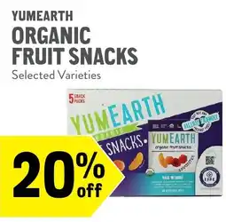 New Seasons Market Yumearth organic fruit snacks offer