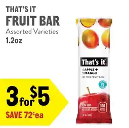 New Seasons Market That's it fruit bar offer