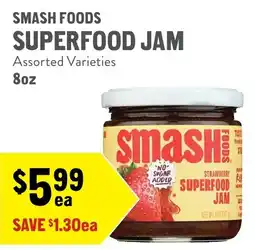 New Seasons Market Smash Foods Superfood Jam offer