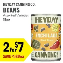 New Seasons Market Heyday Canning Co. Beans offer