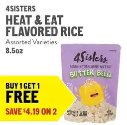 New Seasons Market 4sisters heat & eat flavored rice offer