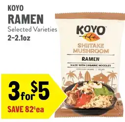 New Seasons Market Koyo ramen offer