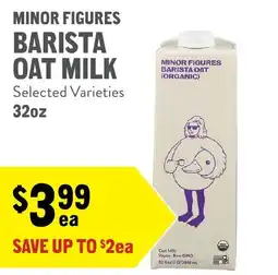 New Seasons Market Minor Figures Barista Oat Milk offer