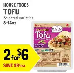 New Seasons Market House Foods Tofu offer