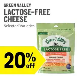 New Seasons Market Green Valley lactose-free cheese offer