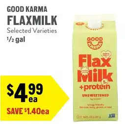 New Seasons Market Good Karma Flaxmilk offer