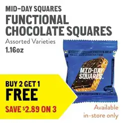 New Seasons Market Mid-day squares functional chocolate squares offer