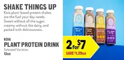 New Seasons Market Koia plant protein drink offer
