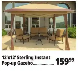 Ocean State Job Lot 12'x12' Sterling Instant Pop-up Gazebo offer