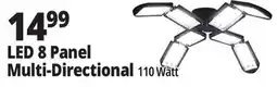 Ocean State Job Lot LED 8 Panel Multi-Directional offer