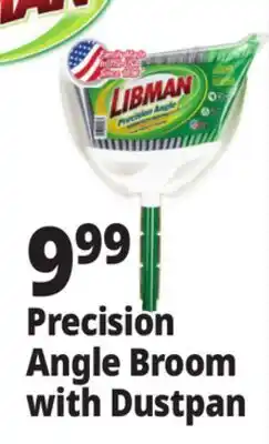 Ocean State Job Lot Precision Angle Broom with Dustpan offer
