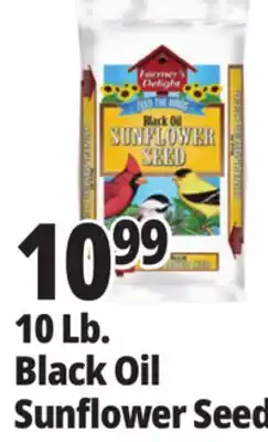 Ocean State Job Lot Farmer's Delight Black Oil Sunflower Seed 10 lbs offer