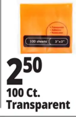 Ocean State Job Lot Transparent Sticky Notes 100 ct offer