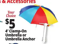 Ocean State Job Lot 4' Clamp-On Umbrella or Umbrella Anchor offer