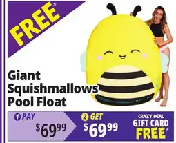 Ocean State Job Lot Giant Squishmallows Pool Float offer