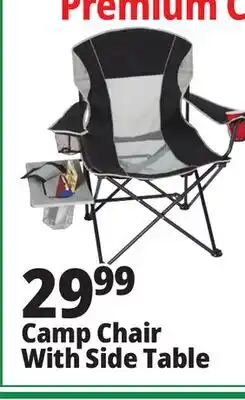 Ocean State Job Lot Camp Chair With Side Table offer