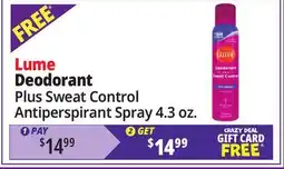 Ocean State Job Lot Lume Deodorant offer