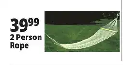 Ocean State Job Lot 2 Person Rope Hammock 60 x 80 offer