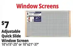 Ocean State Job Lot Adjustable Quick Slide Window Screen offer